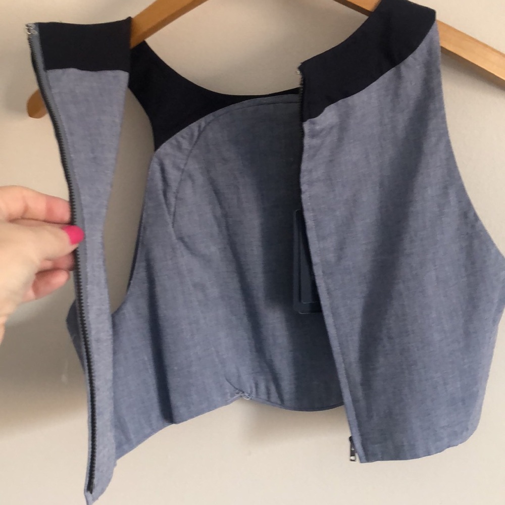 JIL SANDER Navy Cotton Top - Picture 4 of 9